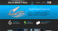 Desktop Screenshot of cleancarpetsandmore.com